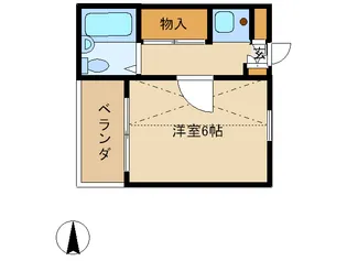 レッズ北越谷【2階】の間取り