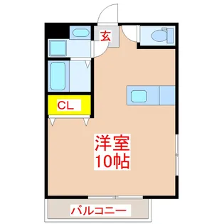 サンロード鼓川【1階】の間取り