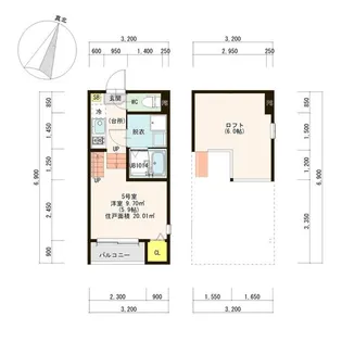 K’sテラス2【1階】の間取り