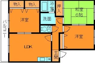 グローリータウン【2階】の間取り