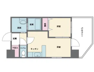 HF西新宿レジデンスEAST エィチエフ西新宿レジデンスイースト【7階】の間取り