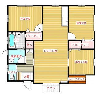 宮城県仙台市太白区中田4【一戸建】の間取り