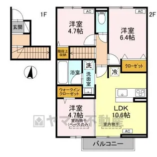 ブルースター【2階】の間取り