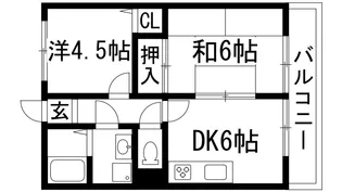 荻野MGレジデンス2【3階】の間取り