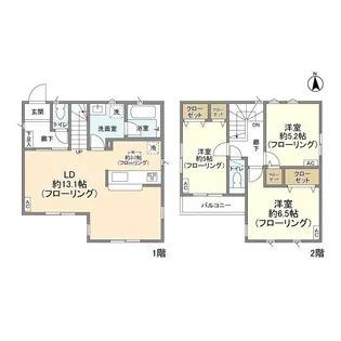 東京都世田谷区北烏山7【一戸建】の間取り