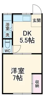 コーポ山田【1階】の間取り