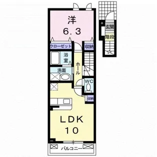 ナウ・ヴィレッジ【2階】の間取り