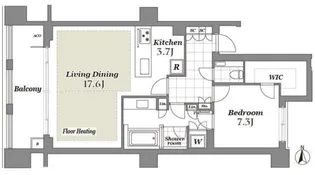 THE CONOE 三田綱町【2階】の間取り