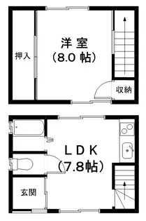 あすなろ荘の間取り