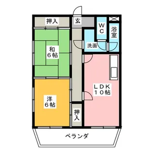 第2おくむらマンション【2階】の間取り