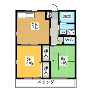 ピアハイツ青山A【1階】の間取り