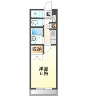 日興パレス長岡【5階】の間取り