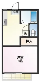 稲荷山ハイツ【1階】の間取り