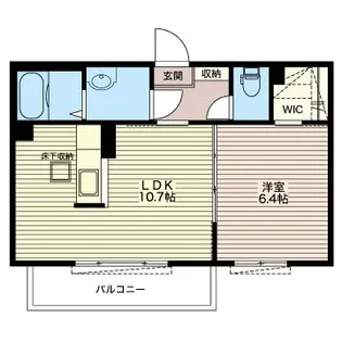 クローバーヒルズ【1階】の間取り