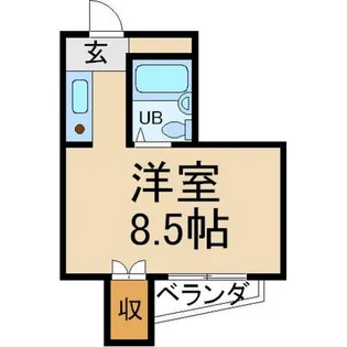 ルミエール牧野【2階】の間取り