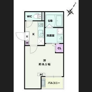 埼玉県白岡市小久喜【アパート】の間取り