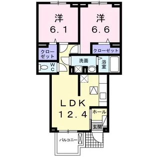 讃良レジデンス【1階】の間取り