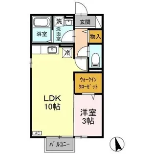 セジュールモナリエ B【2階】の間取り