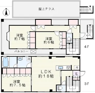 金子ビル【3階】の間取り