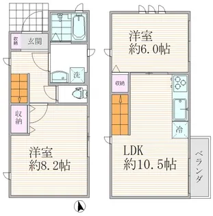 東京都墨田区墨田1【一戸建】の間取り