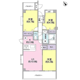 根岸旭台フーガ【1階】の間取り