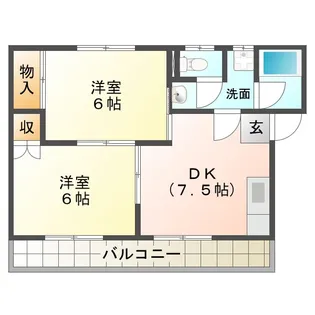 ハイツ白子本町1号館【2階】の間取り