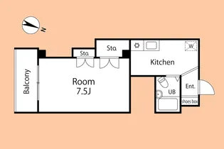 コーポナデシコII【3階】の間取り