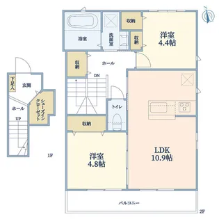 SAKURA HILLS A棟【2階】の間取り