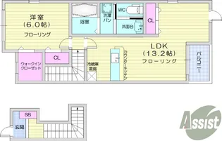 ネオサニーフォレスト【2階】の間取り