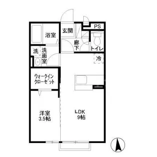 レグルス【1階】の間取り