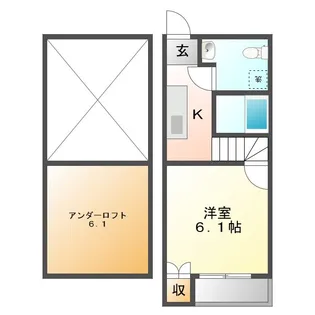 ドヌール5 草薙【2階】の間取り