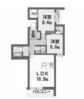 シャーメゾン小栗【2階】の間取り