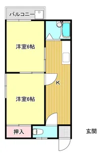 コアコーポA【2階】の間取り