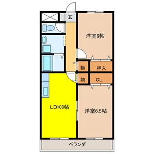 惣武マンション【3階】の間取り