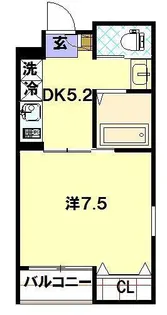 SOUPLE長崎大学【2階】の間取り