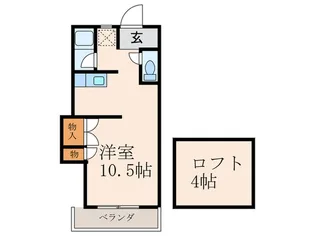 シティベール西折尾【1階】の間取り