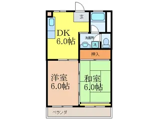 コ-ポ水尾【2階】の間取り