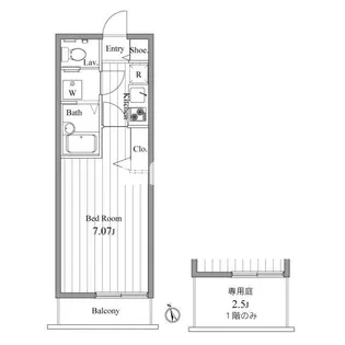 ルームピア船橋【1階】の間取り