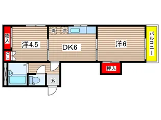 ホワイトレジデンス【2階】の間取り