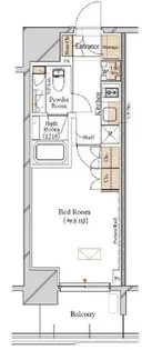 ブランシエスタ飯田橋【4階】の間取り