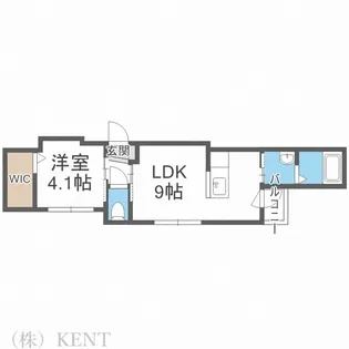フェリス円山【3階】の間取り