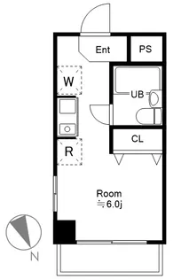 コスモスフラット【1階】の間取り