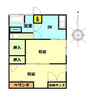 ルクスエテルナ国府【2階】の間取り
