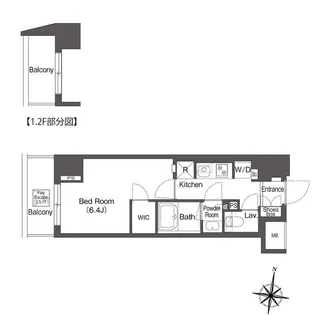 コンフォリア森下リバーサイド【1階】の間取り