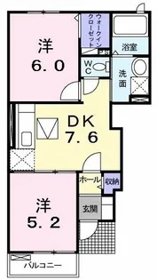 メディウム・マレI【1階】の間取り