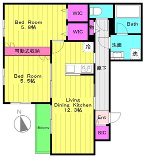 リカ・アイナ【3階】の間取り