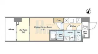 KDXレジデンス本蓮沼【3階】の間取り