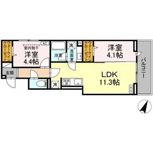 D Paina 保土ケ谷【2階】の間取り