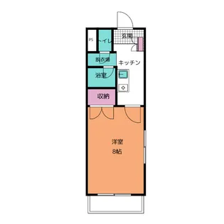 タウンメイト南江島【2階】の間取り