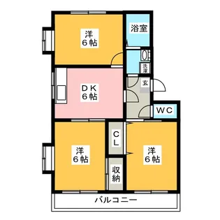 メゾンオーガスト【3階】の間取り